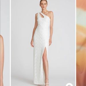 Theia Natalie one shoulder gown